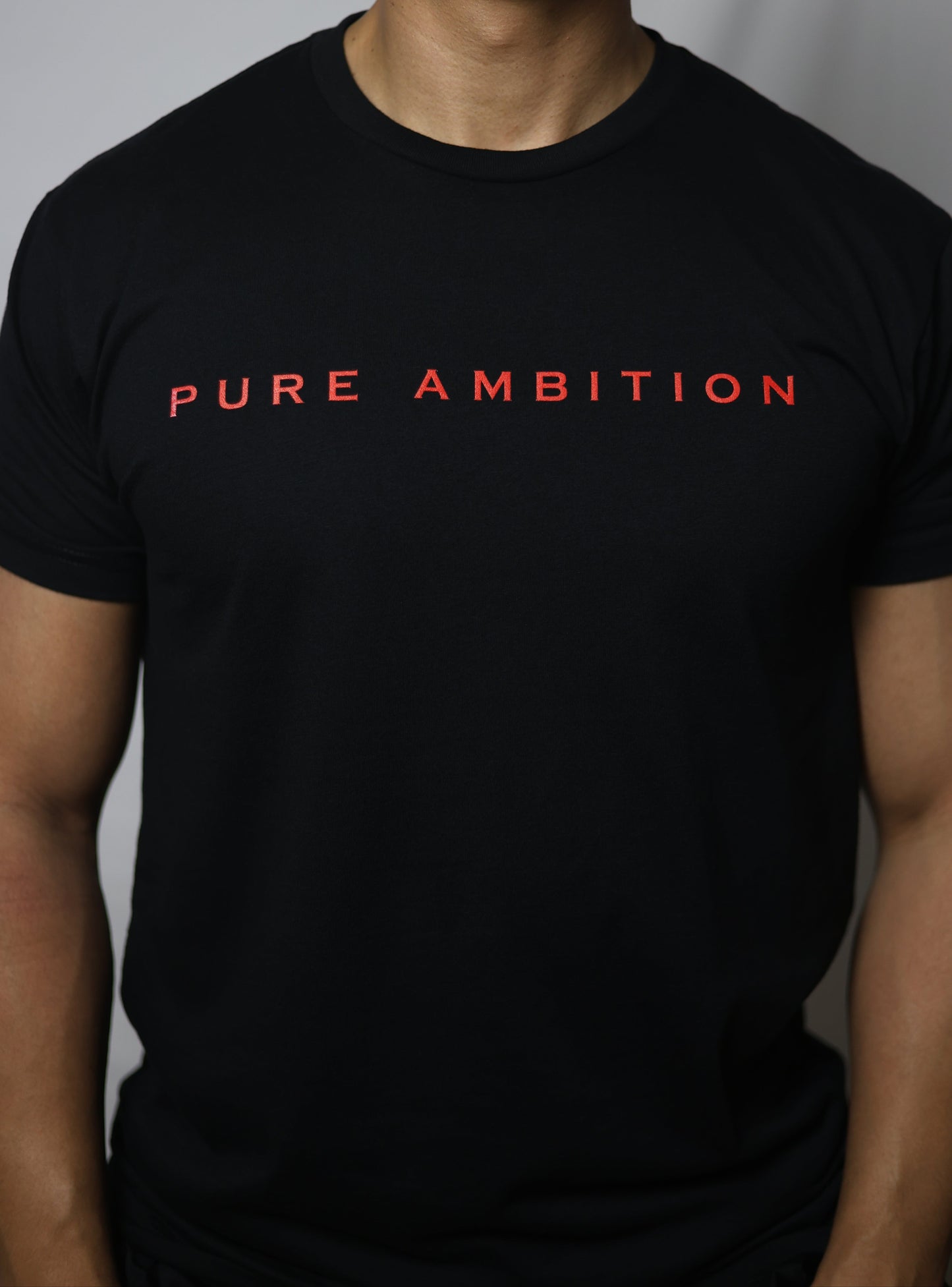 Pure Ambition Black/Red Panther Logo Tee