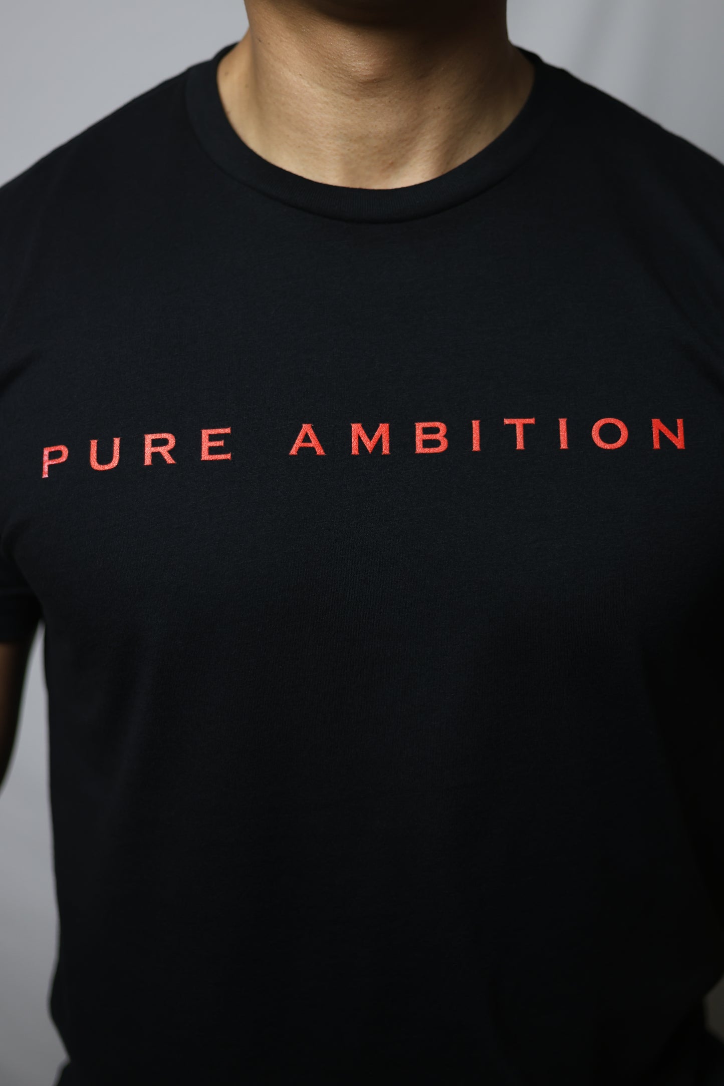 Pure Ambition Black/Red Panther Logo Tee